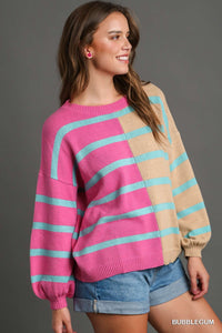 Lark Color Block Stripe Sweater