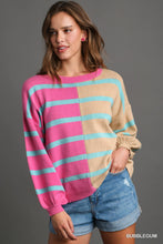 Load image into Gallery viewer, Lark Color Block Stripe Sweater