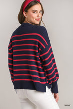 Load image into Gallery viewer, Vera Crew Neckline Striped Sweater
