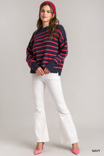Load image into Gallery viewer, Vera Crew Neckline Striped Sweater