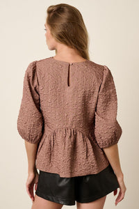 Saoirse Textured Babydoll Blouse