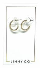 Load image into Gallery viewer, Ruby - Micro-Mini Hoop Earrings