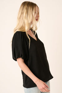 Sunniva Airflow Bubble Sleeve Top