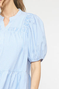 Elsie Striped Seersucker Dress