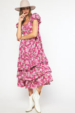 Load image into Gallery viewer, Rosalee Floral Print Tiered Dress