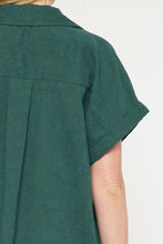 Load image into Gallery viewer, Emerald Corduroy Shirt Dress