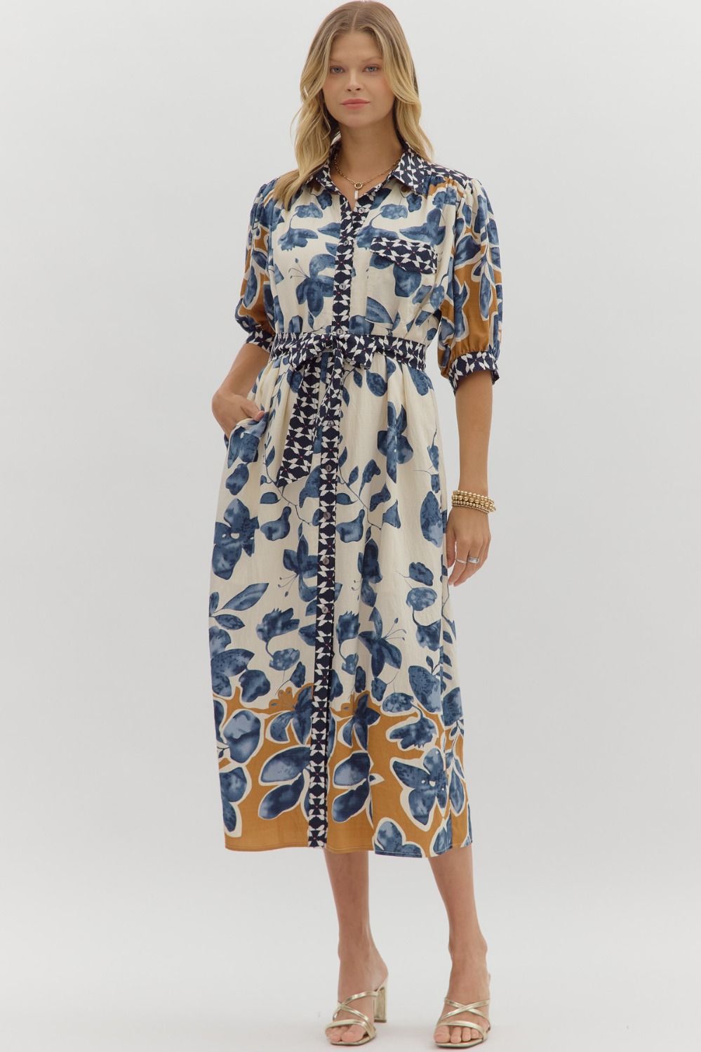Marbella Print Midi Dress
