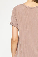 Load image into Gallery viewer, Brin Short Sleeve Knit Tee