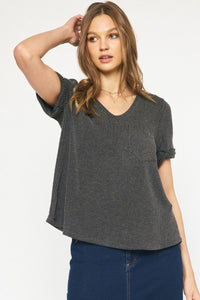 Brin Short Sleeve Knit Tee