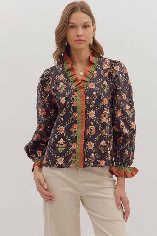 Maggie Floral Print Top