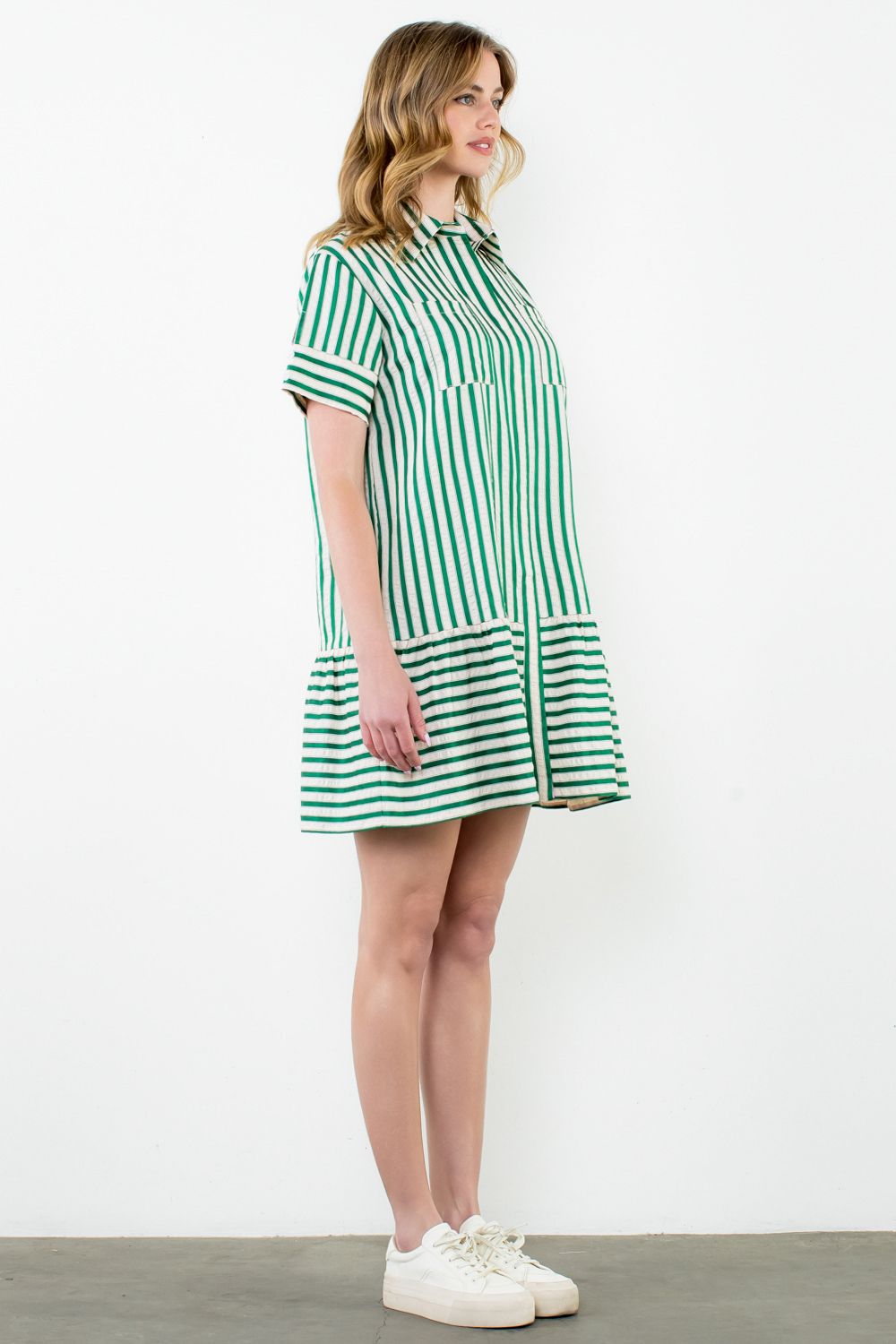 Cecil Short Sleeve Striped Dress