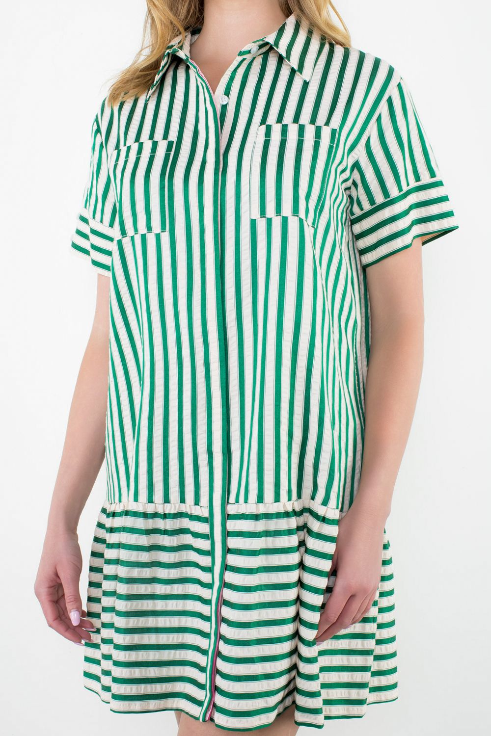 Cecil Short Sleeve Striped Dress