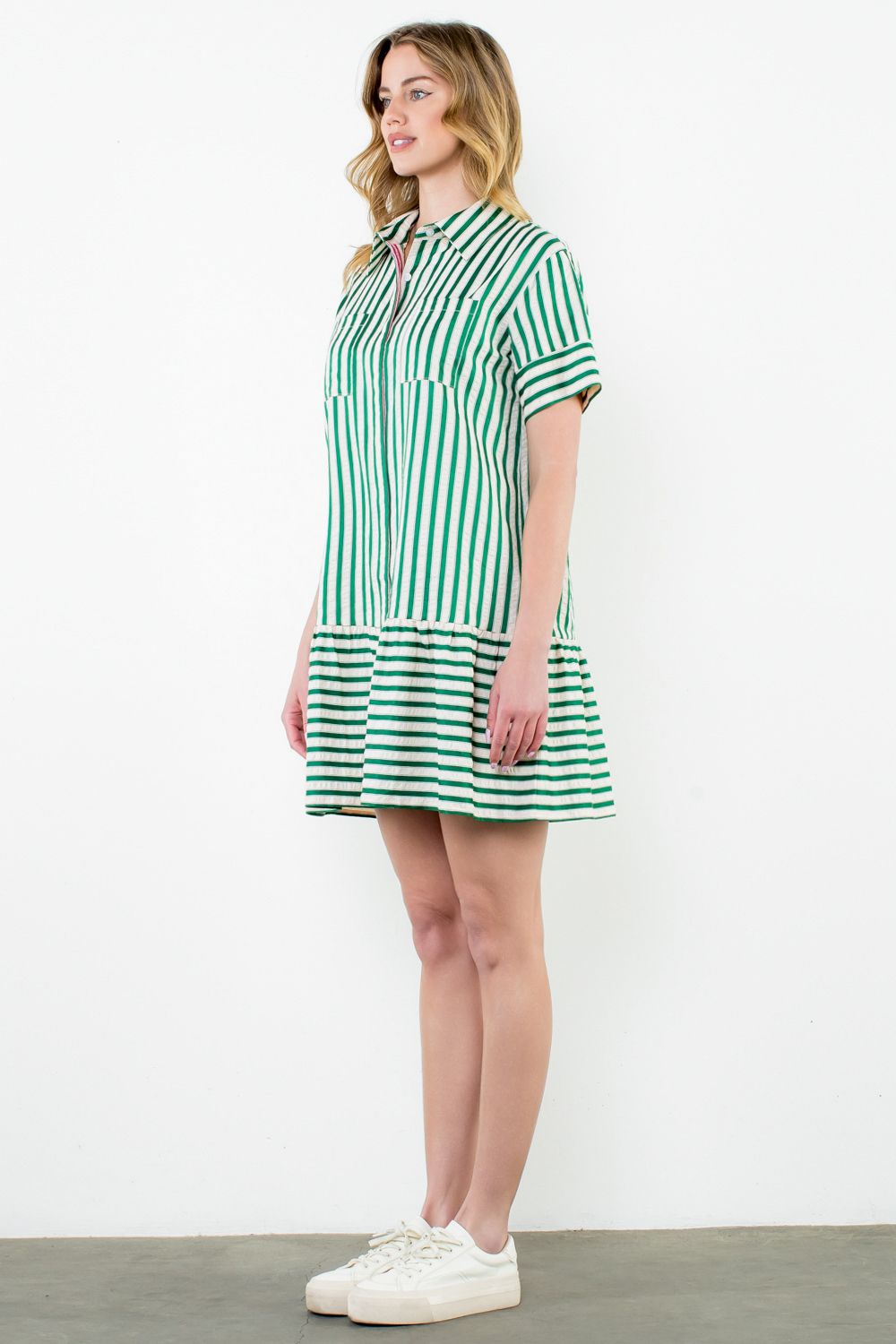 Cecil Short Sleeve Striped Dress