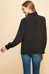 Matilda Blouse with Smocked Collar and Sleeves
