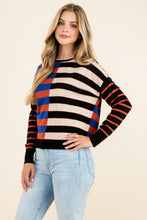 Load image into Gallery viewer, Karissa Color-Block Knit Sweater