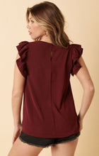 Load image into Gallery viewer, Aniyah Ruffle Blouse