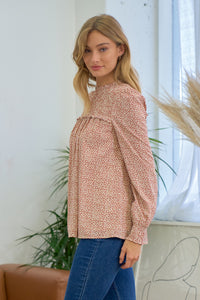 Birdie Patterned Long Sleeve Top