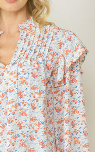 Claudine Floral Top