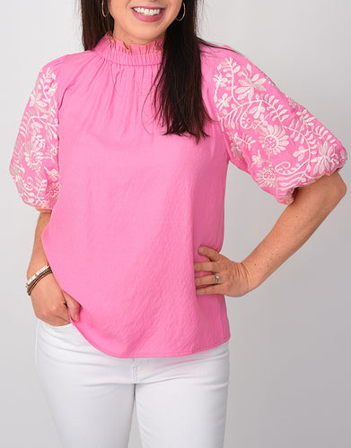 Daleyza Embroidered Top