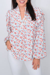Claudine Floral Top