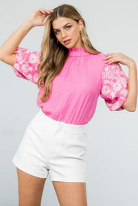 Daleyza Embroidered Top