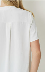 Delaney Solid V Neck Top