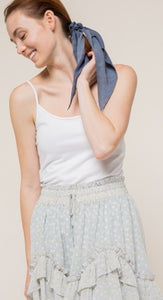 Gwyneth Floral Mini Ruffle Skirt