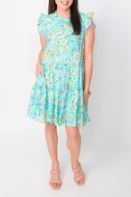 Load image into Gallery viewer, Lissa Print Ruffle Sleeve Dress