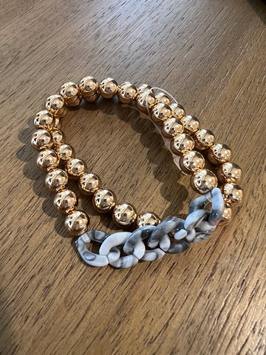 Aceta Chain Ball Bracelet Set