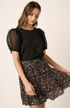 Load image into Gallery viewer, Lyanna Mix Media Puff Short Sleeve Top