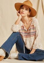 Load image into Gallery viewer, Nayeli Striped Blouse