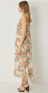Presleigh Floral Print Maxi Dress