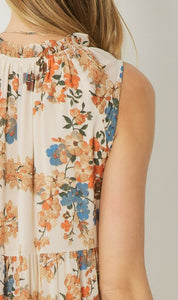 Presleigh Floral Print Maxi Dress