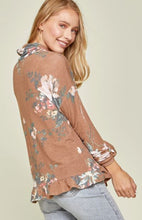 Load image into Gallery viewer, Sandrine Floral Cowlneck Top