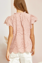 Load image into Gallery viewer, Camryn Eyelet Lace Top