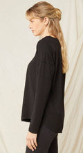 Load image into Gallery viewer, Sloane Ribbed Henley Long Sleeve Top