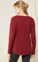 Load image into Gallery viewer, Sloane Ribbed Henley Long Sleeve Top