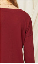 Load image into Gallery viewer, Sloane Ribbed Henley Long Sleeve Top