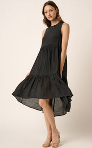 Valia Ruffle Tiered Midi Dress