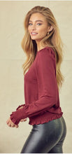 Load image into Gallery viewer, Whitney Puff Sleeve Smocked Top