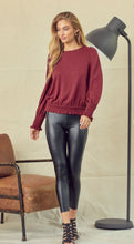 Load image into Gallery viewer, Whitney Puff Sleeve Smocked Top
