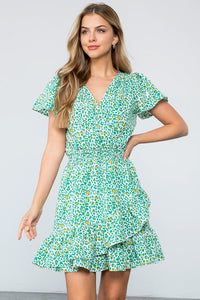 Paityn Cheetah Print Wrap Dress